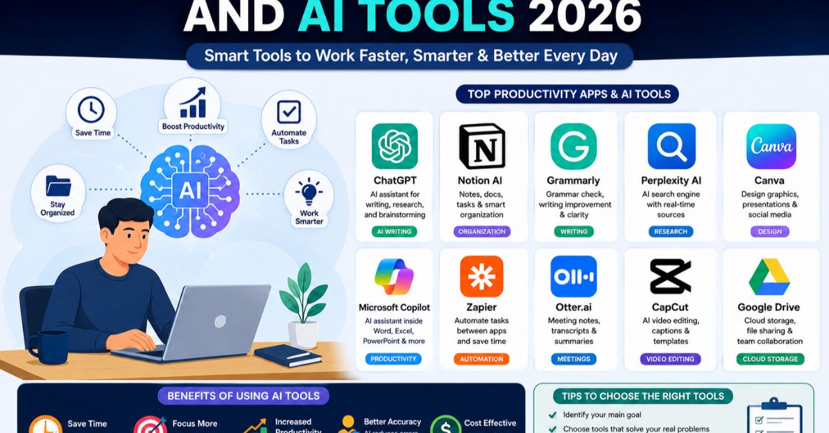 Best Productivity Apps and AI Tools 2026